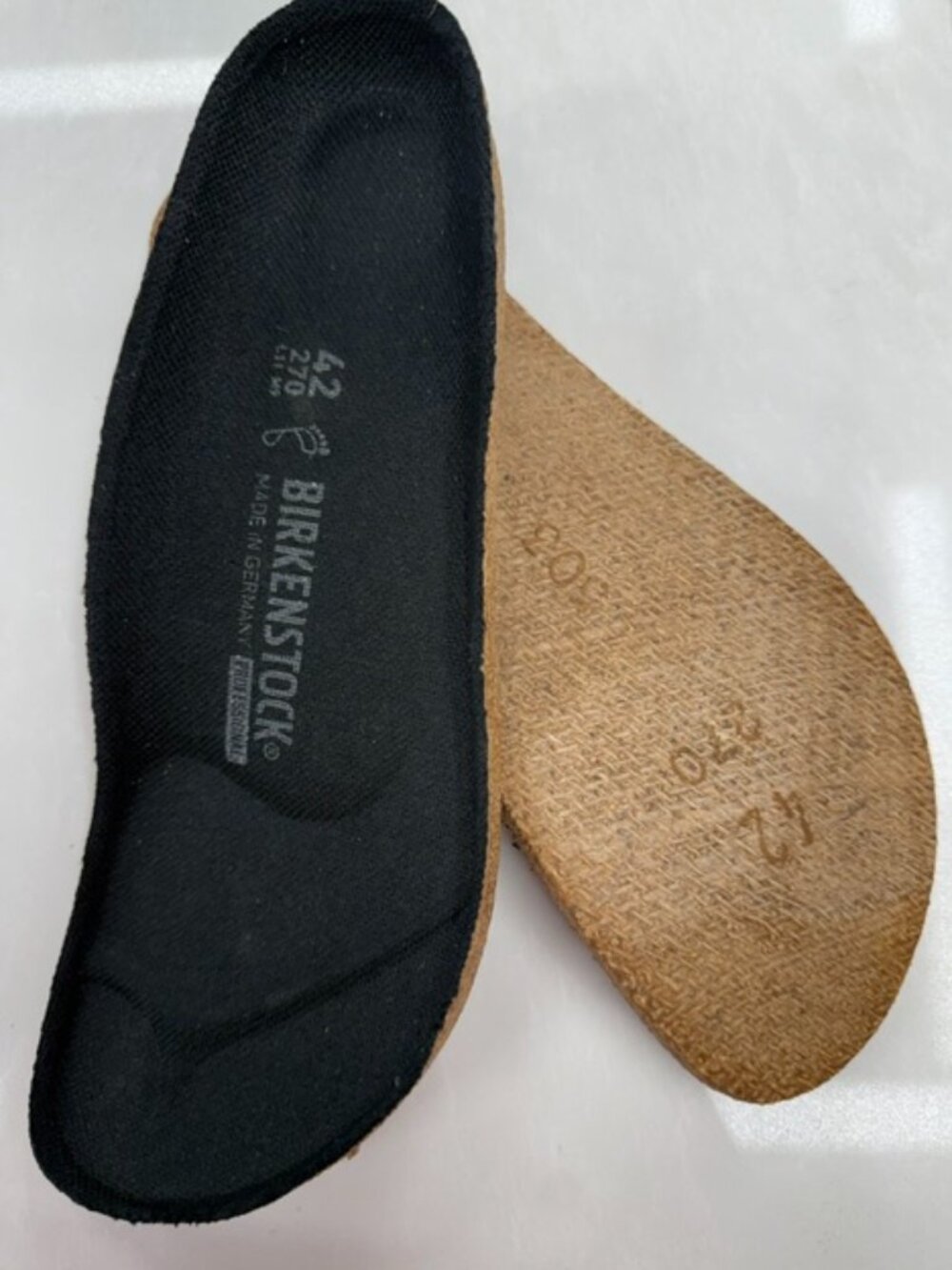 Super-Birki Replacement Footbed - Cork Black Insole